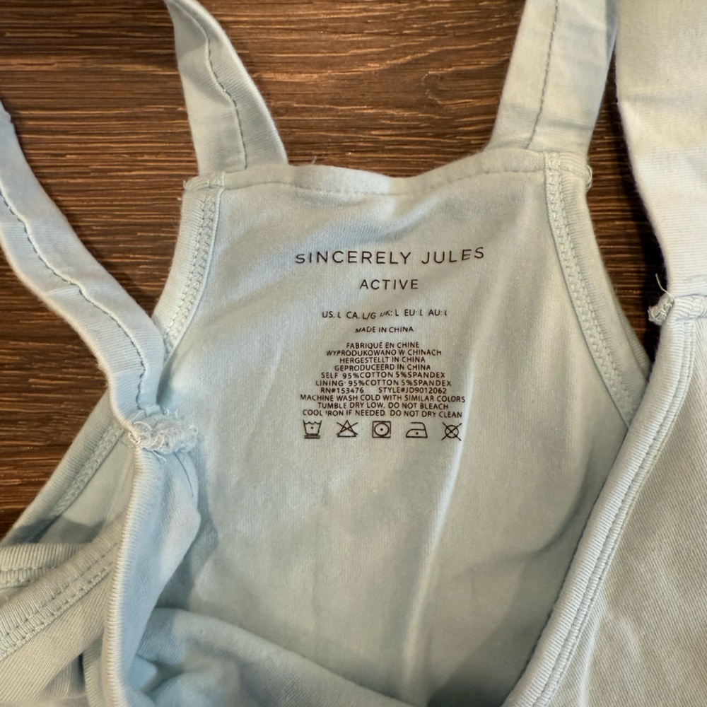 Sincerely Jules baby blue activewear dress - Picture 2 of 3
